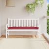 Garden Bench Cushion Wine Red 59.1"x19.7"x2.8" Oxford Fabric