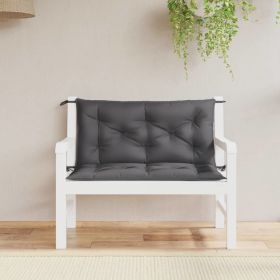 Garden Bench Cushions 2pcs Anthracite 39.4"x19.7"x2.8" Oxford Fabric