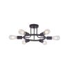 6 Light Modern Sputnik Lights Semi Flush Mount Ceiling Light Oil-Rubbed Bronze Finished