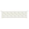 Garden Bench Cushion Melange Cream 78.7"x19.7"x2.8" Fabric