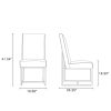 Manhattan Comfort Element Grey Velvet Dining Chair