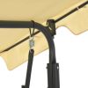 Garden Swing Bench Cream White 66.9"x43.3"x60.2"