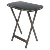 Lucca 5-Pc Snack Table Set; Oyster Gray