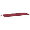 Garden Bench Cushion Wine Red 59.1"x19.7"x2.8" Oxford Fabric