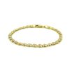 2.9mm 14k Yellow Gold Heart Anklet