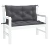 Garden Bench Cushions 2pcs Anthracite 39.4"x19.7"x2.8" Oxford Fabric