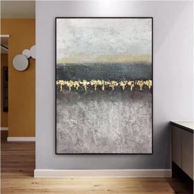 Handmade Top Selling Abstract Oil Painting Wall Art Modern Minimalist Bright Color Texture Picture Canvas Home Decoration For Living Room No Frame (size: 90X120cm)