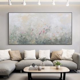 Knife Abstract Textured Acrylic Canvas Hand Painted Flowers Oil Painting Home Wall Entrance Showpieces Art On Canvas (size: 100X150cm)
