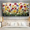 Hand Painted Oil Paintings Hand Painted Wall Art Abstract Colorful Flowers Living Room Hallway Bedroom Luxurious Decorative Painting