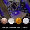 Laser Cutter Laser Engraving Cutting Machine, CO2 Laser Tube with Metal Head Wires
